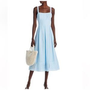 French Connection Square Neck Embroidered Dress Size 2